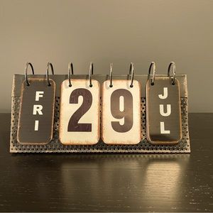 Kirkland’s Metal Flip Calendar